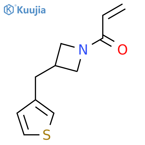 1-[3-(Thiophen-3-ylmethyl)azetidin-1-yl]prop-2-en-1-one structure