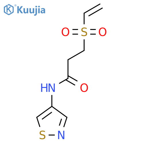 3-(ethenesulfonyl)-N-(1,2-thiazol-4-yl)propanamide structure