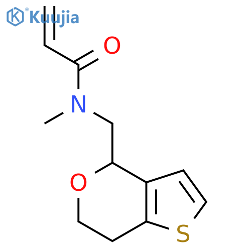 N-(6,7-Dihydro-4H-thieno[3,2-c]pyran-4-ylmethyl)-N-methylprop-2-enamide structure