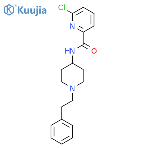 6-Chloro-N-[1-(2-phenylethyl)piperidin-4-yl]pyridine-2-carboxamide structure