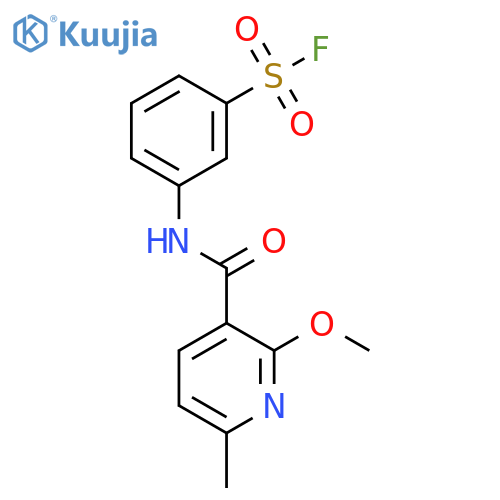 3-(2-Methoxy-6-methylpyridine-3-amido)benzene-1-sulfonyl fluoride structure