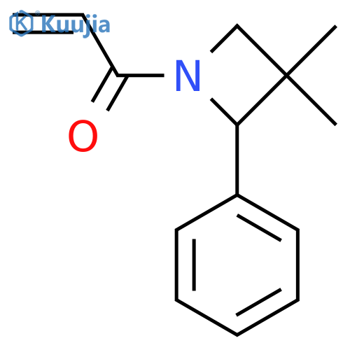1-(3,3-Dimethyl-2-phenylazetidin-1-yl)prop-2-en-1-one structure