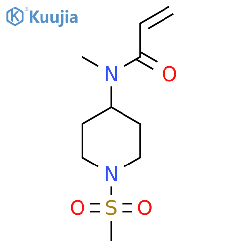 N-(1-methanesulfonylpiperidin-4-yl)-N-methylprop-2-enamide structure