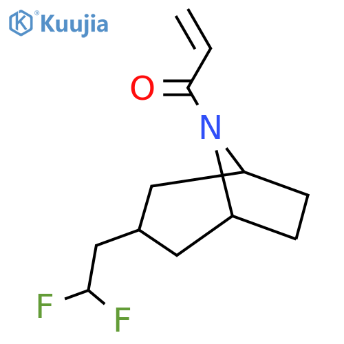 1-[3-(2,2-Difluoroethyl)-8-azabicyclo[3.2.1]octan-8-yl]prop-2-en-1-one structure