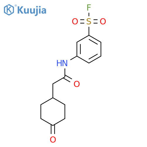 3-[2-(4-Oxocyclohexyl)acetamido]benzene-1-sulfonyl fluoride structure