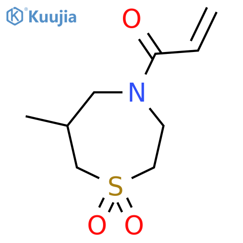 6-Methyl-4-(prop-2-enoyl)-1lambda6,4-thiazepane-1,1-dione structure