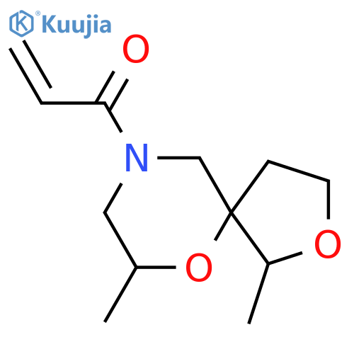 1-{1,7-Dimethyl-2,6-dioxa-9-azaspiro[4.5]decan-9-yl}prop-2-en-1-one structure