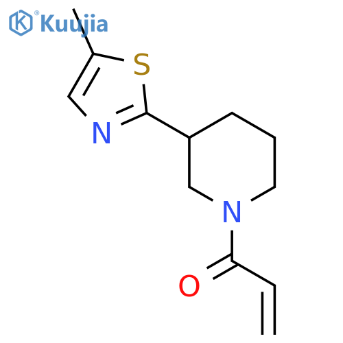 1-[3-(5-Methyl-1,3-thiazol-2-yl)piperidin-1-yl]prop-2-en-1-one structure