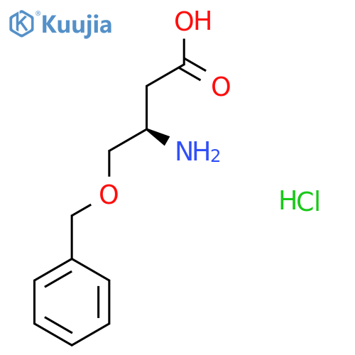 (3R)-3-amino-4-(benzyloxy)butanoic acid hydrochloride structure