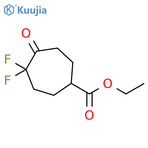 ethyl 4,4-difluoro-5-oxocycloheptane-1-carboxylate structure