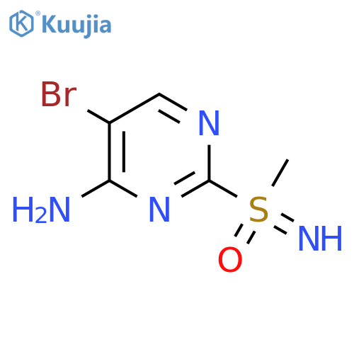 (4-Amino-5-bromopyrimidin-2-yl)(imino)methyl-lambda6-sulfanone structure