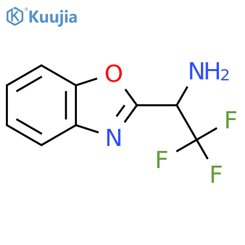 1-(1,3-benzoxazol-2-yl)-2,2,2-trifluoroethan-1-amine structure