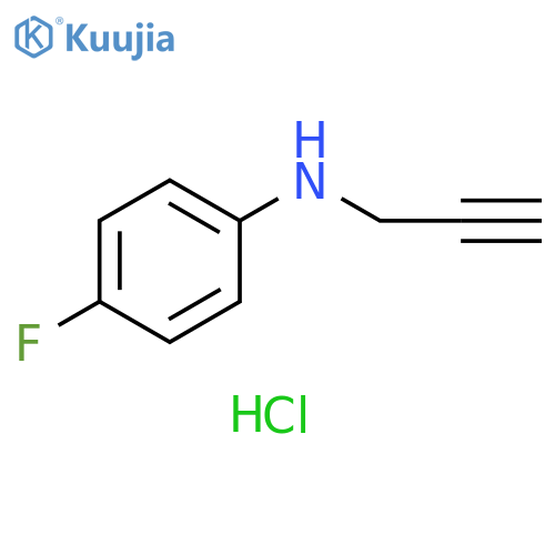 4-fluoro-N-(prop-2-yn-1-yl)aniline hydrochloride structure