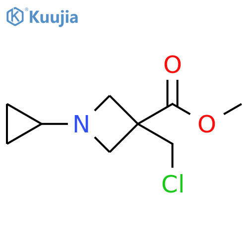 methyl 3-(chloromethyl)-1-cyclopropylazetidine-3-carboxylate structure