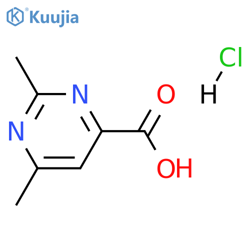 2,6-dimethylpyrimidine-4-carboxylic acid hydrochloride structure