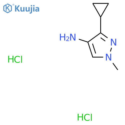 3-Cyclopropyl-1-methyl-1H-pyrazol-4-amine dihydrochloride structure