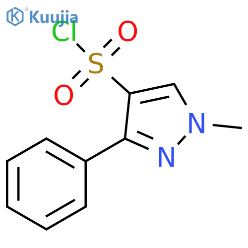 1-methyl-3-phenyl-1H-pyrazole-4-sulfonyl chloride structure