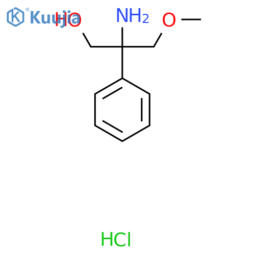 2-amino-3-methoxy-2-phenylpropan-1-ol hydrochloride structure