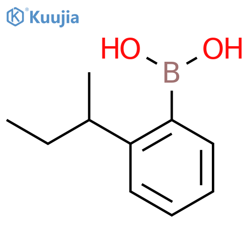 [2-(Butan-2-yl)phenyl]boronic acid structure