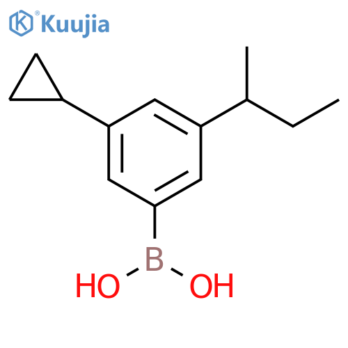 3-Cyclopropyl-5-(sec-butyl)phenylboronic acid structure