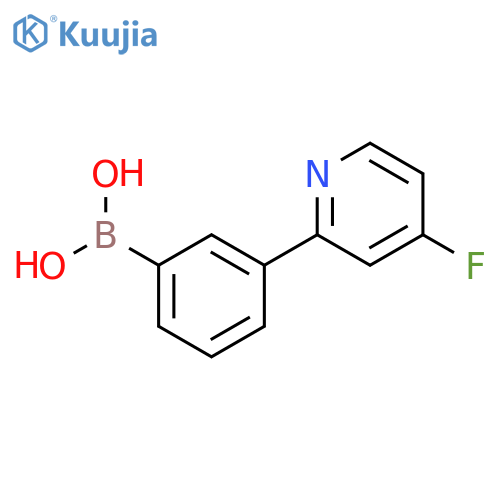3-(4-Fluoropyridin-2-yl)phenylboronic acid structure
