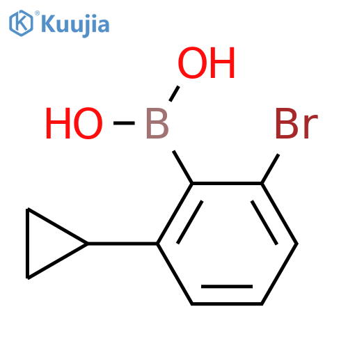 2-Bromo-6-cyclopropylphenylboronic acid structure