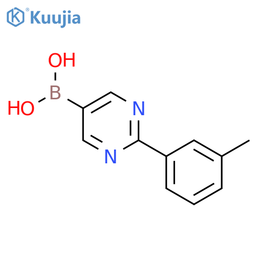 (2-(m-tolyl)pyrimidin-5-yl)boronic acid structure
