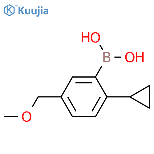 2-Cyclopropyl-5-(methoxymethyl)phenylboronic acid structure