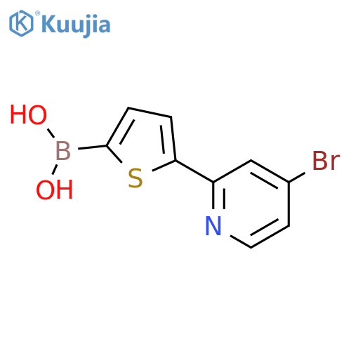 5-(4-Bromopyridin-2-yl)thiophene-2-boronic acid structure