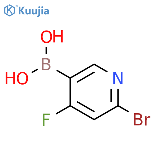 4-Fluoro-2-bromopyridine-5-boronic acid structure