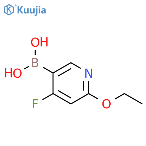 4-Fluoro-2-(ethoxy)pyridine-5-boronic acid structure