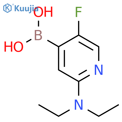 5-Fluoro-2-(diethylamino)pyridine-4-boronic acid structure