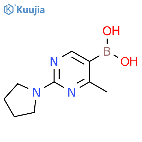 4-Methyl-2-pyrrolidinopyrimidine-5-boronic acid structure