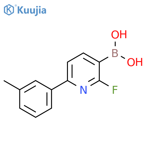 2-Fluoro-6-(3-tolyl)pyridine-3-boronic acid structure