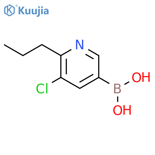 5-Chloro-6-(n-propyl)pyridine-3-boronic acid structure