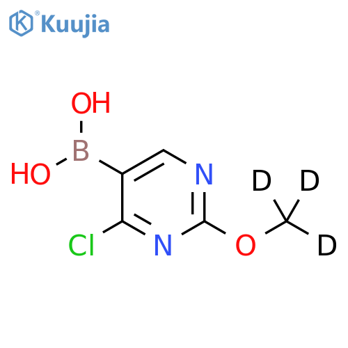2-(Methoxy-d3)-4-chloropyrimidine-5-boronic acid structure