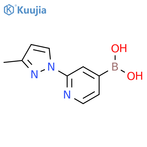 2-(3-Methyl-1H-pyrazol-1-yl)pyridine-4-boronic acid structure