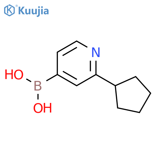 (2-cyclopentylpyridin-4-yl)boronic acid structure
