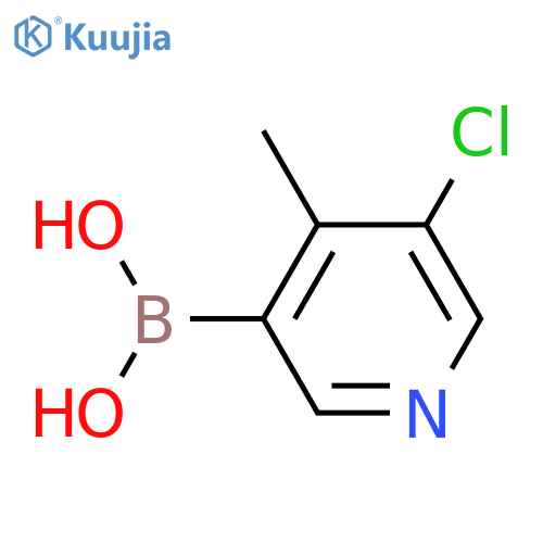 (5-CHLORO-4-METHYLPYRIDIN-3-YL)BORONIC ACID structure