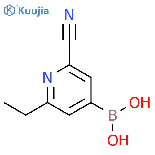 2-Ethyl-6-cyanopyridine-4-boronic acid structure