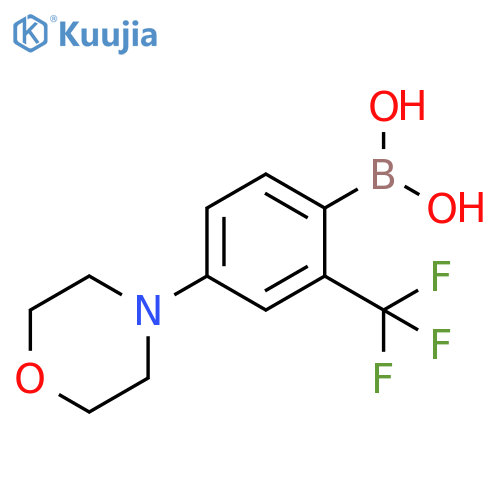 (4-morpholino-2-(trifluoromethyl)phenyl)boronic acid structure