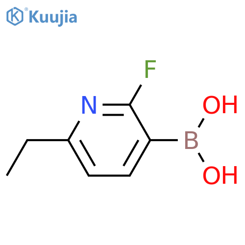 2-Fluoro-6-ethylpyridine-3-boronic acid structure