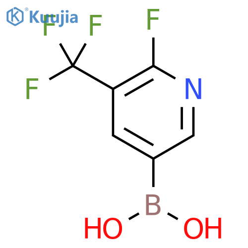 6-Fluoro-5-trifluoromethylpyridine-3-boronic acid structure