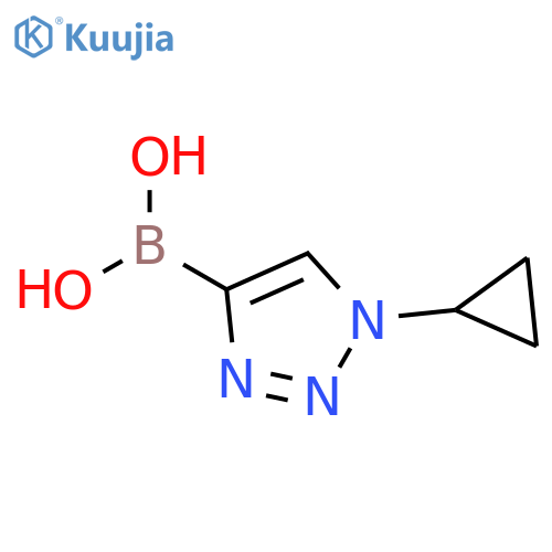 1-Cyclopropyl-1H-1,2,3-triazole-4-boronic acid structure