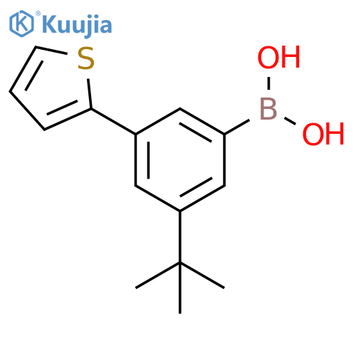 3-(tert-Butyl)-5-(2-thienyl)phenylboronic acid structure
