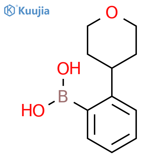 2-(4-Tetrahydropyranyl)phenylboronic acid structure