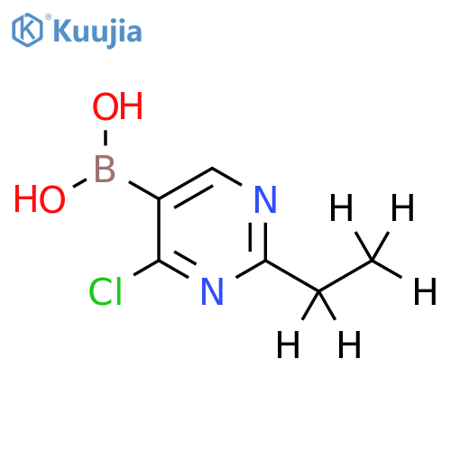 2-(Ethyl-d5)-4-chloropyrimidine-5-boronic acid structure