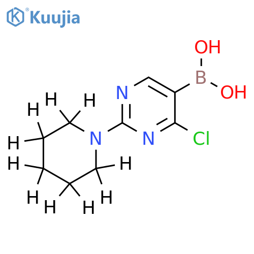 2-(Piperidino-d10)-4-chloropyrimidine-5-boronic acid structure