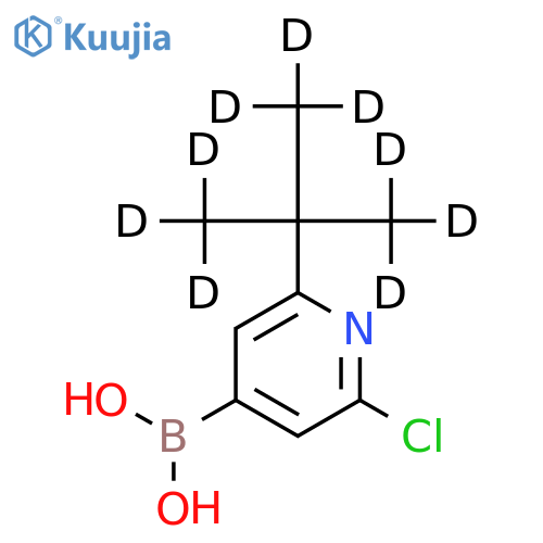 2-Chloro-6-(tert-butyl-d9)-pyridine-4-boronic acid structure