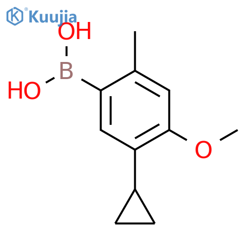 2-Methyl-4-methoxy-5-cyclopropylphenylboronic acid structure